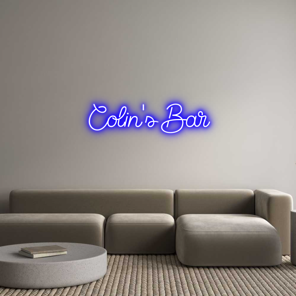 Custom Neon Sign Online Editor Colin's Bar