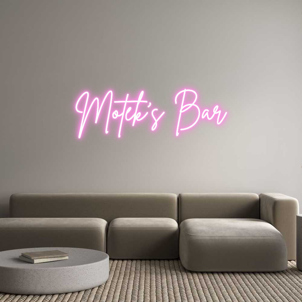 Custom Neon Sign Online Editor Motek's Bar