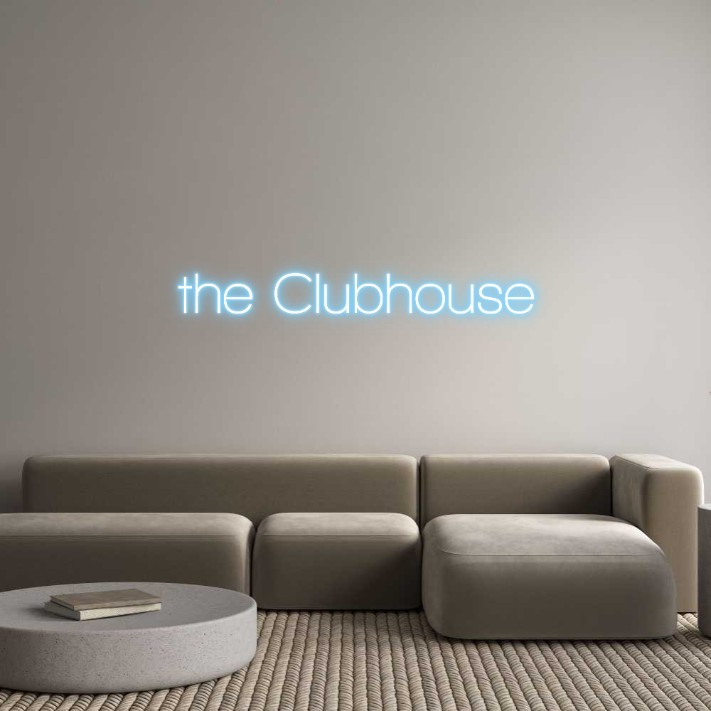 Custom Neon Sign Online Editor the Clubhouse