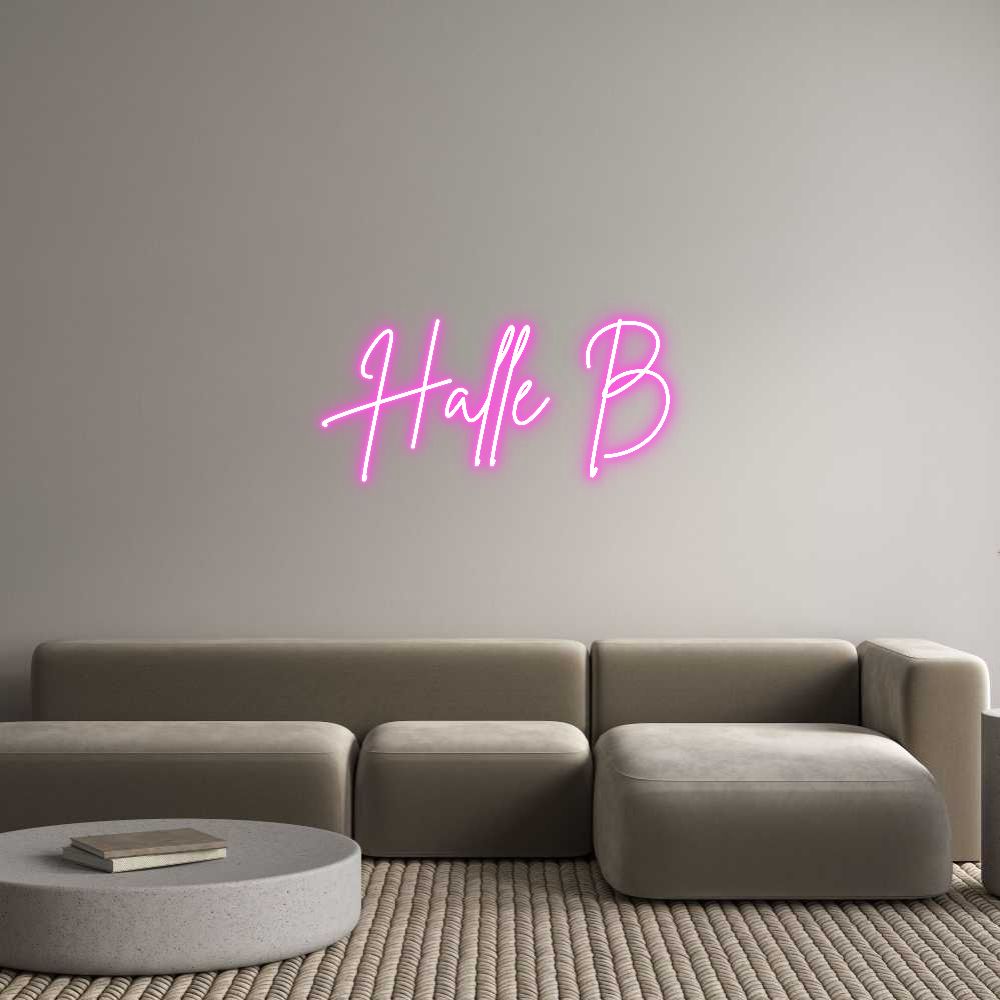 Custom Neon Sign Online Editor Halle B