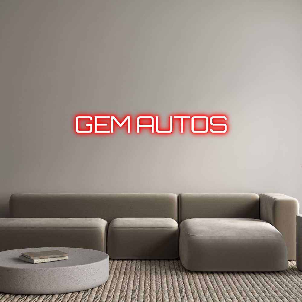 Custom Neon Sign Online Editor GEM AUTOS