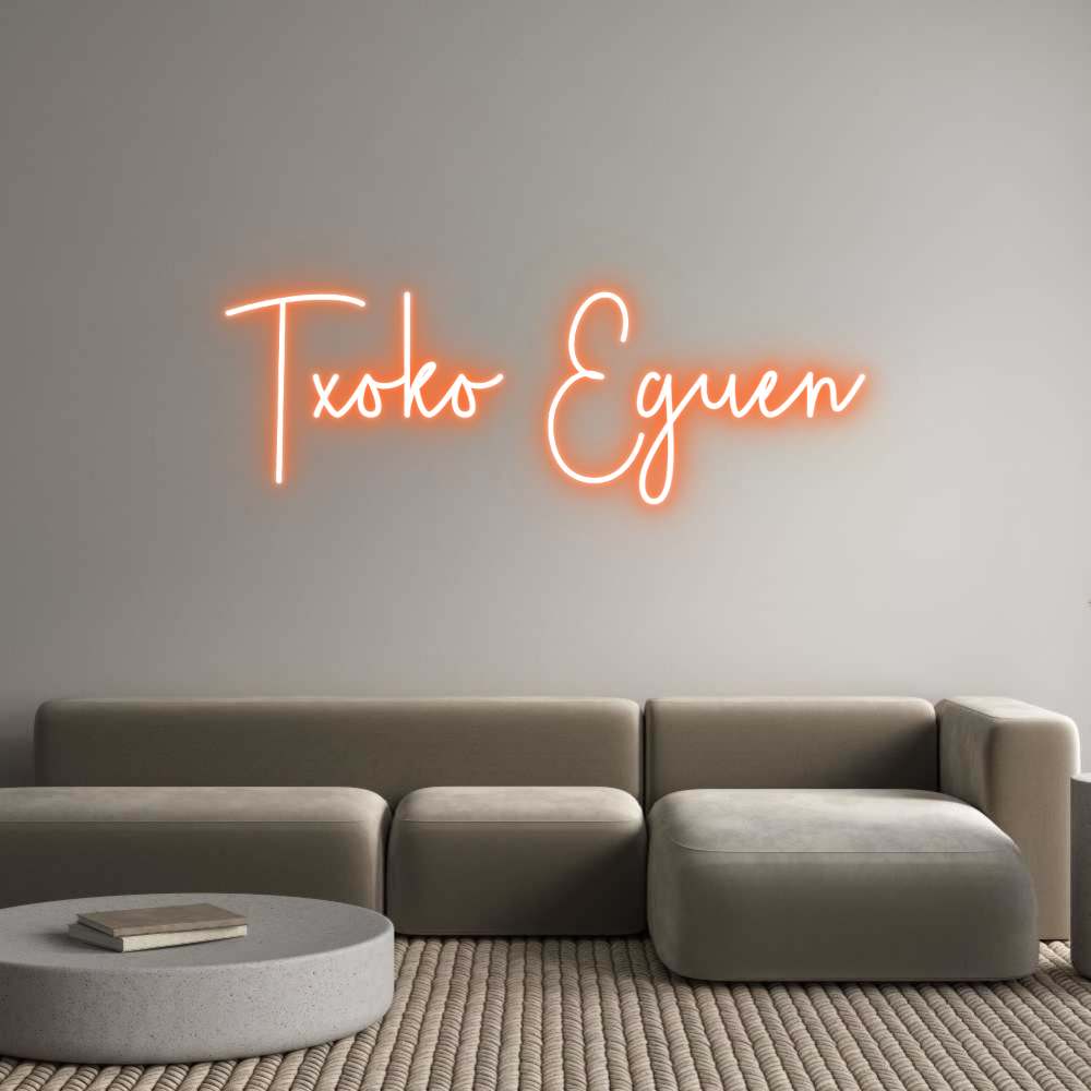 Custom Neon Sign Online Editor Txoko Eguen