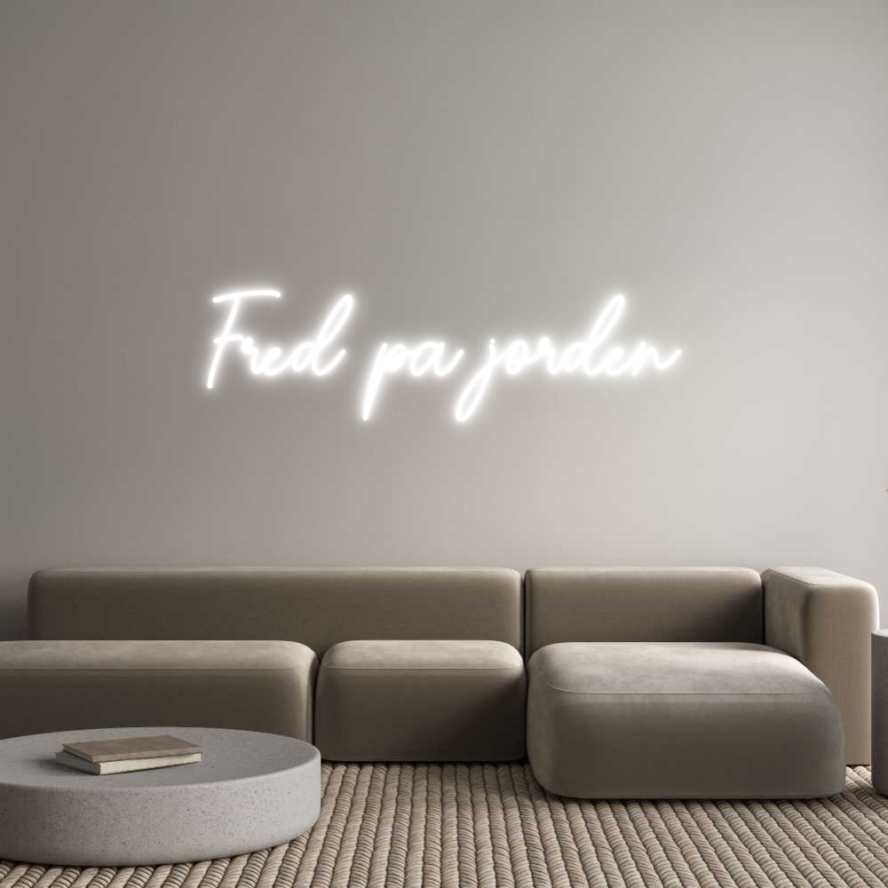 Custom Neon Sign Online Editor Fred på jorden