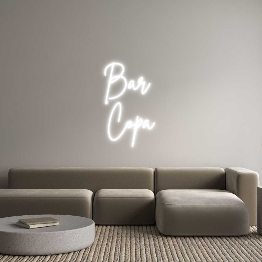 Custom Neon Sign Online Editor Bar 
Copa