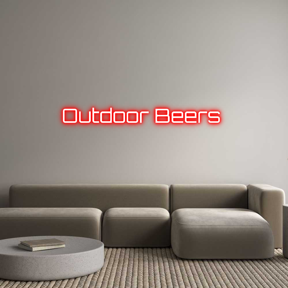 Custom Neon Sign Online Editor Outdoor Beers