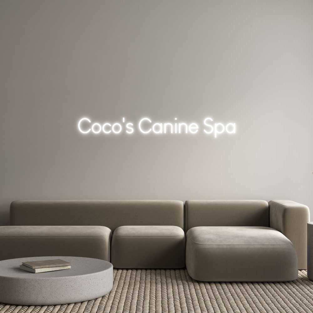 Custom Neon Sign Online Editor Coco's Canine...