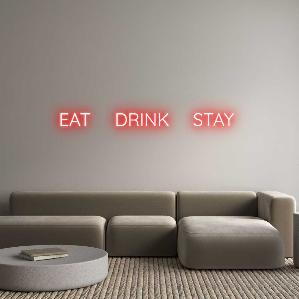 Custom Neon Sign Online Editor EAT     DRINK...