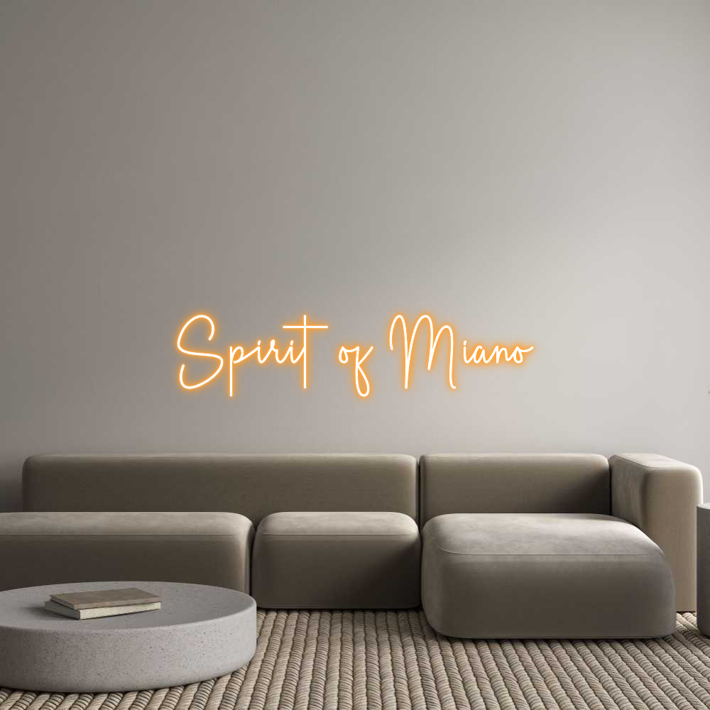 Custom Neon Sign Online Editor Spirit of Miano