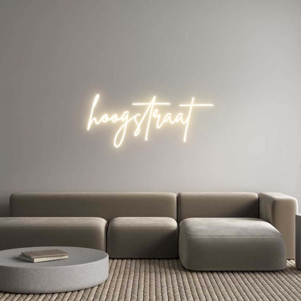 Custom Neon Sign Online Editor hoogstraat