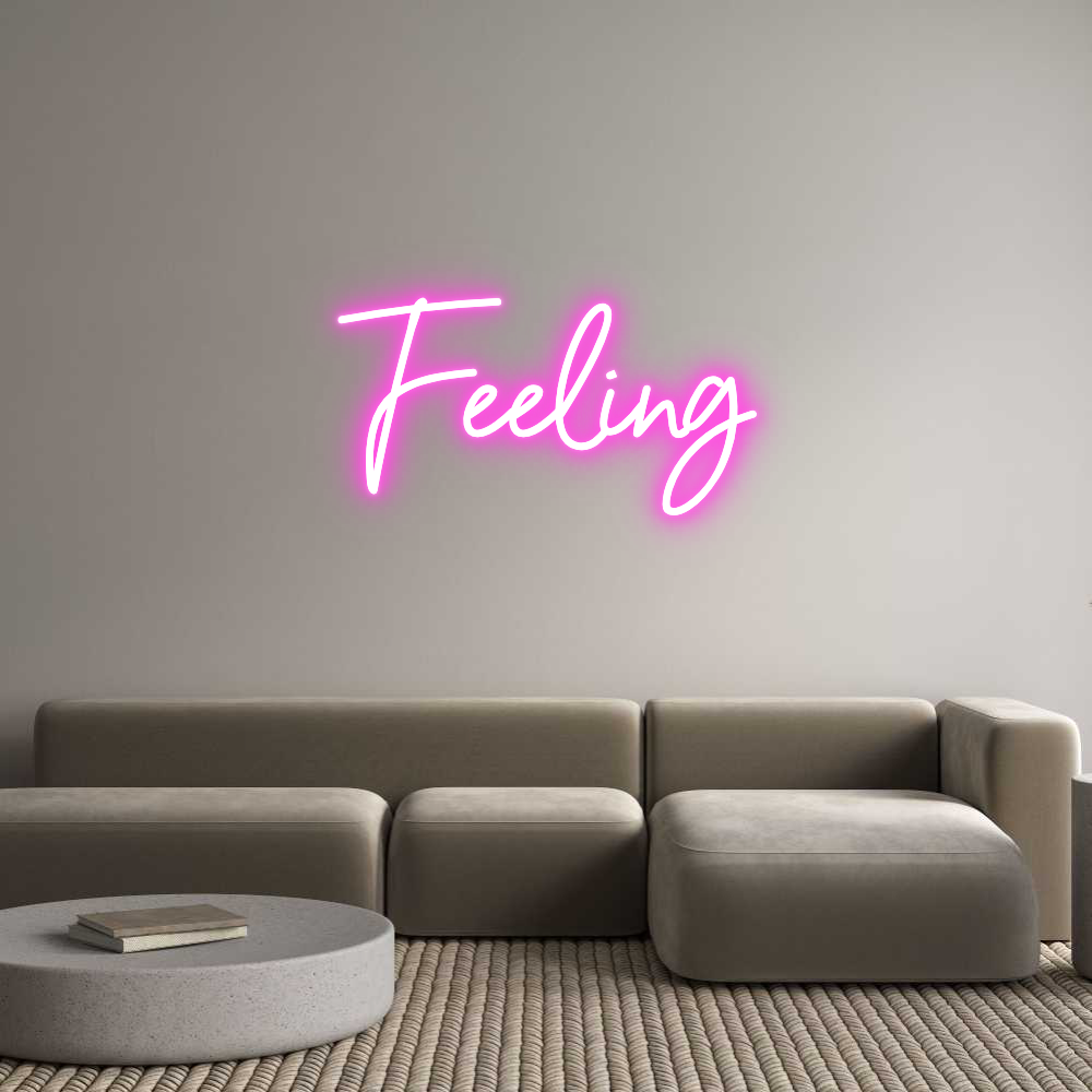 Custom Neon Sign Online Editor Feeling