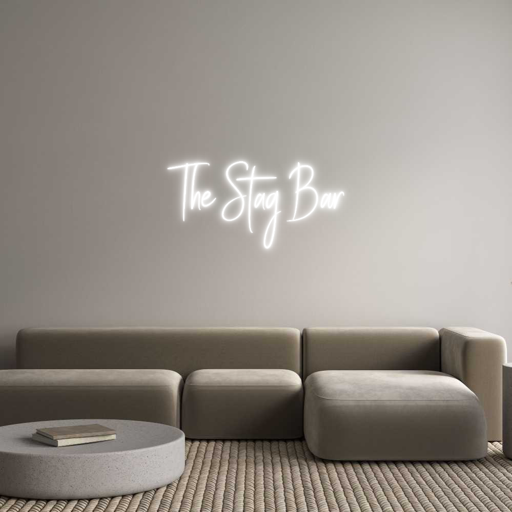 Custom Neon Sign Online Editor The Stag Bar