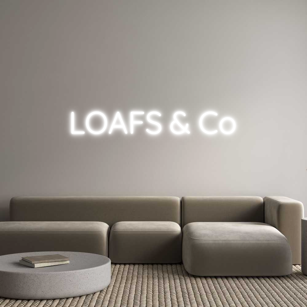 Custom Neon Sign Online Editor LOAFS & Co