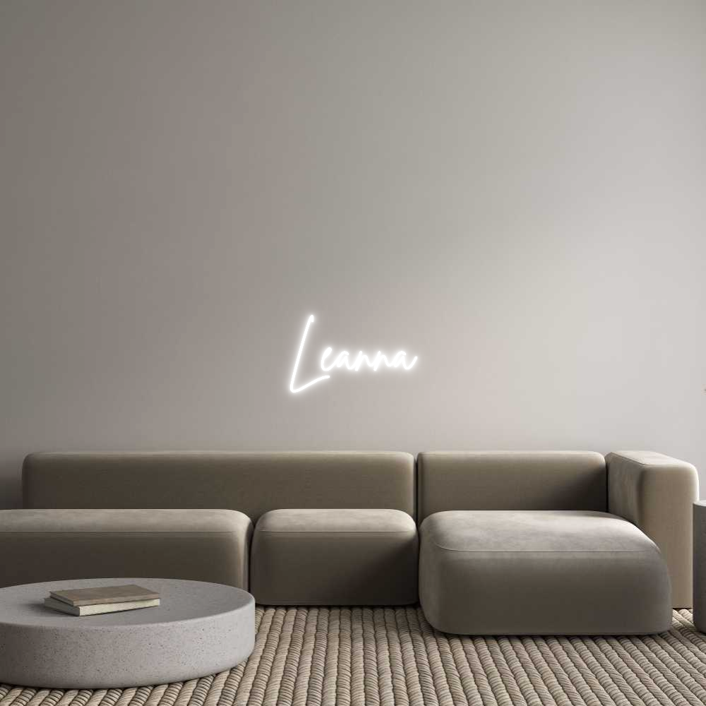 Custom Neon Sign Online Editor Leanna