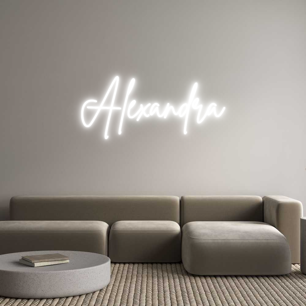 Custom Neon Sign Online Editor Alexandra