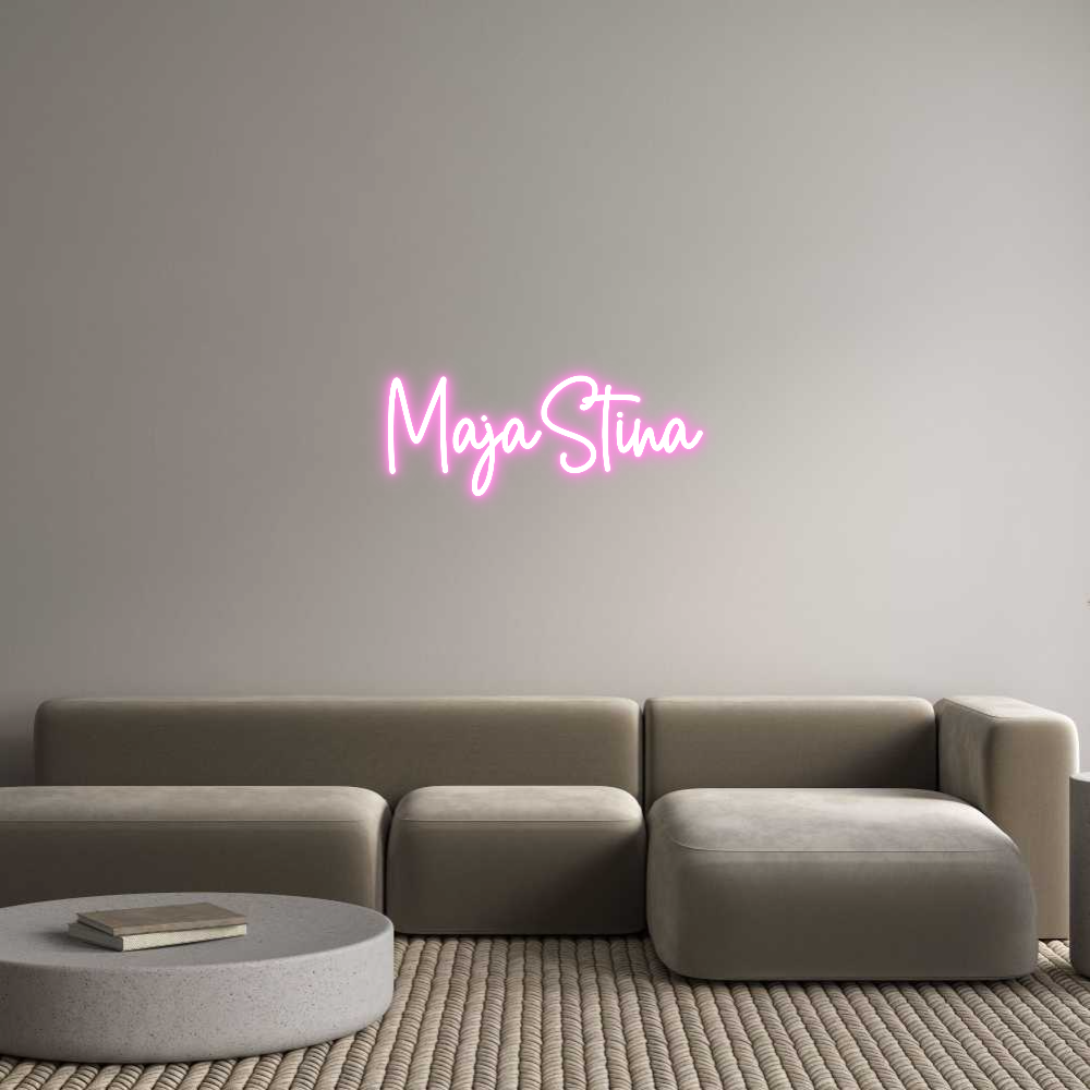 Custom Neon Sign Online Editor MajaStina