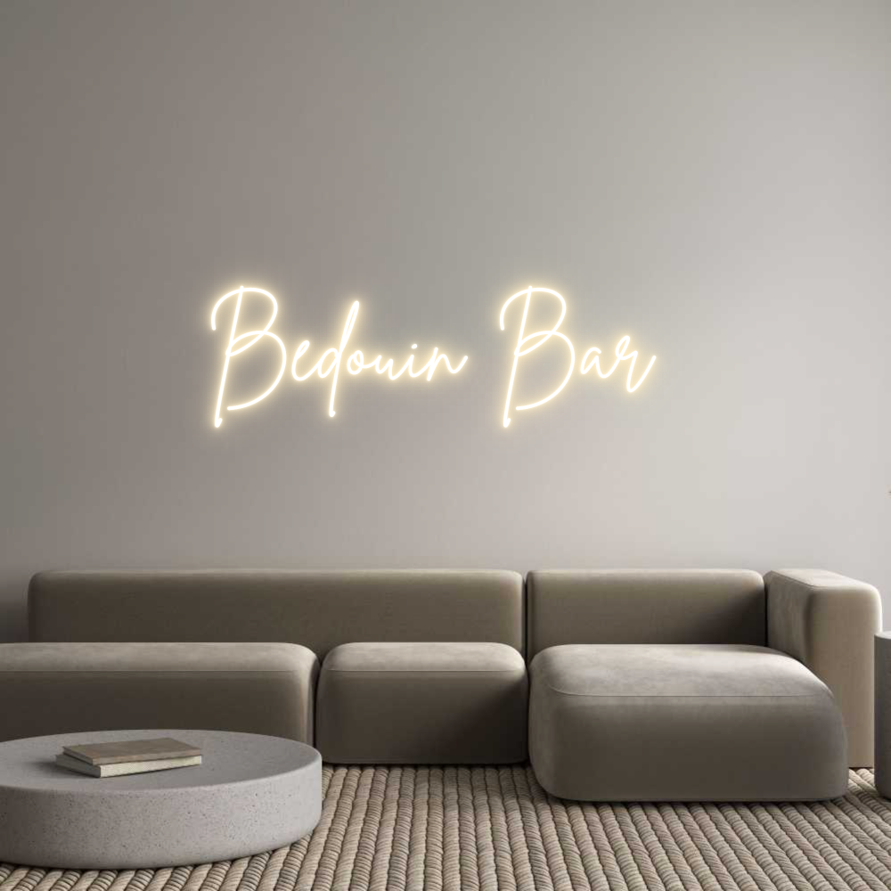 Custom Neon Sign Online Editor Bedouin Bar