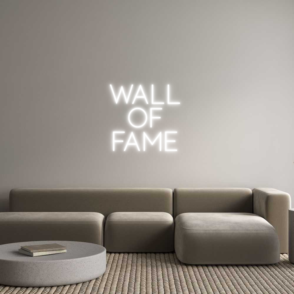 Custom Neon Sign Online Editor Wall
Of
Fame