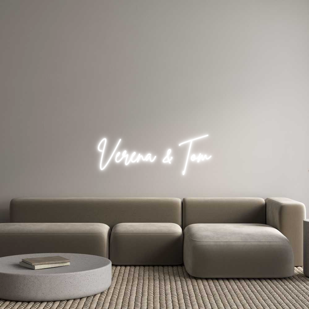 Custom Neon Sign Online Editor Verena & Tom