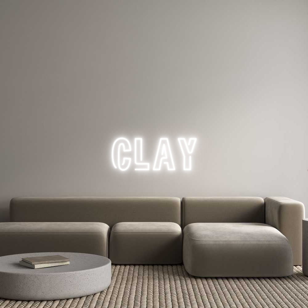 Custom Neon Sign Online Editor CLAY