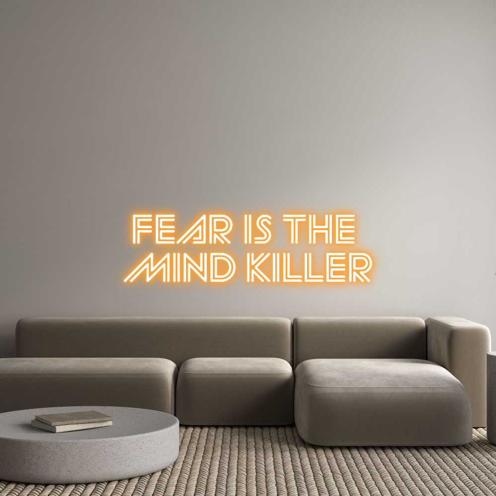 Custom Neon Sign Online Editor FEAR IS THE 
...