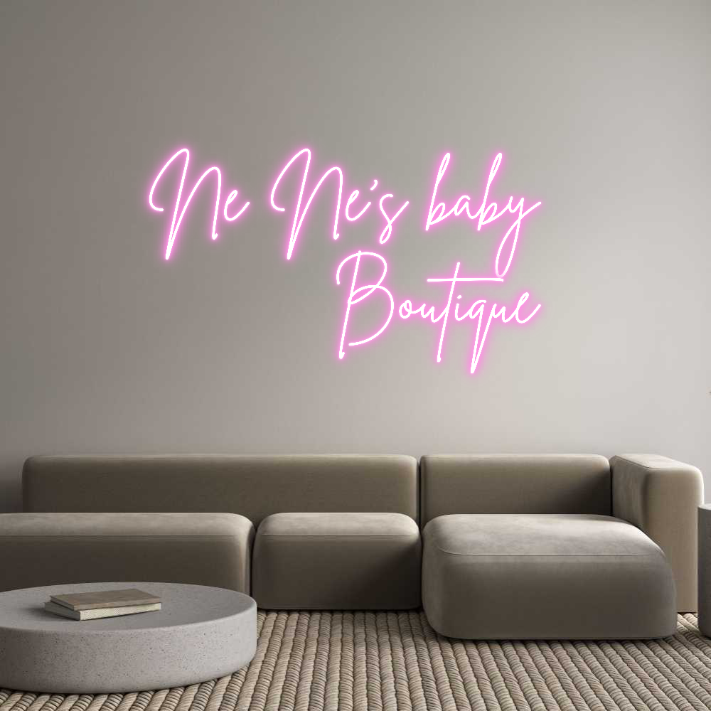 Custom Neon Sign Online Editor Ne Ne’s baby ...