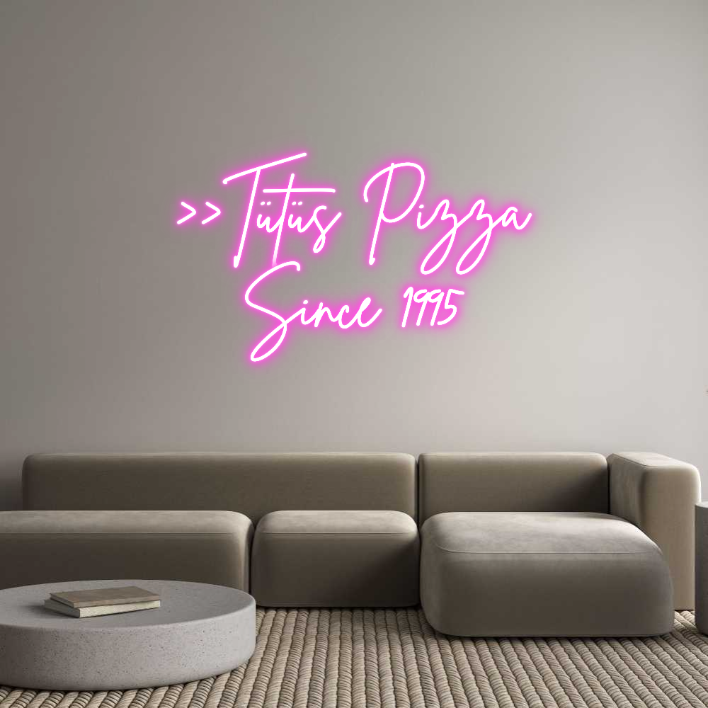 Custom Neon Sign Online Editor >>Tütüs Pizza...
