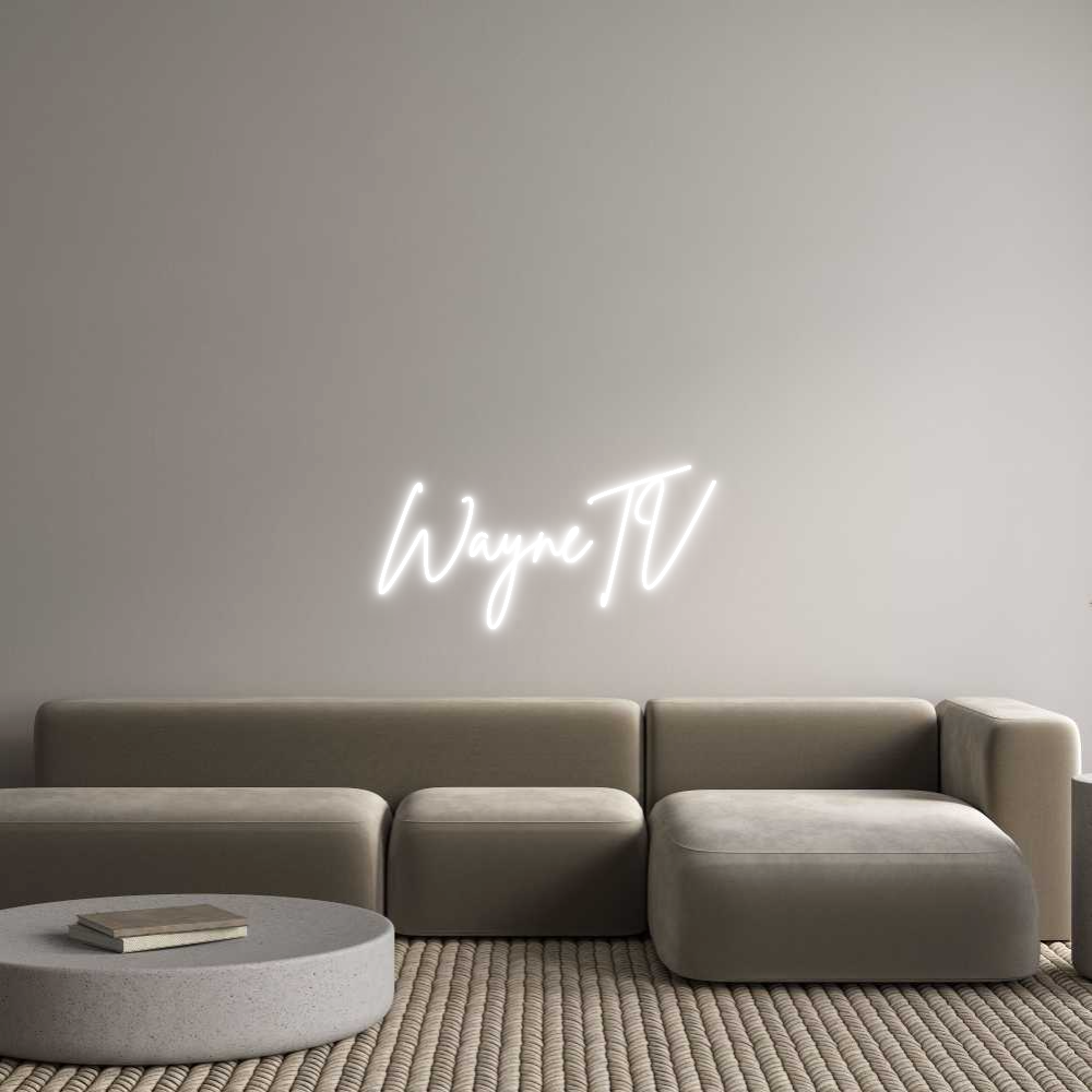 Custom Neon Sign Online Editor WayneTV