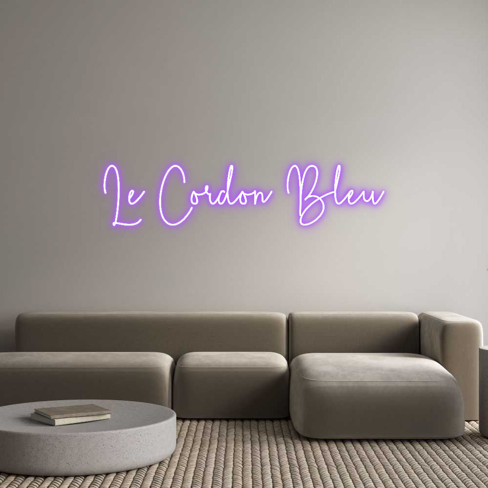 Custom Neon Sign Online Editor Le Cordon Bleu