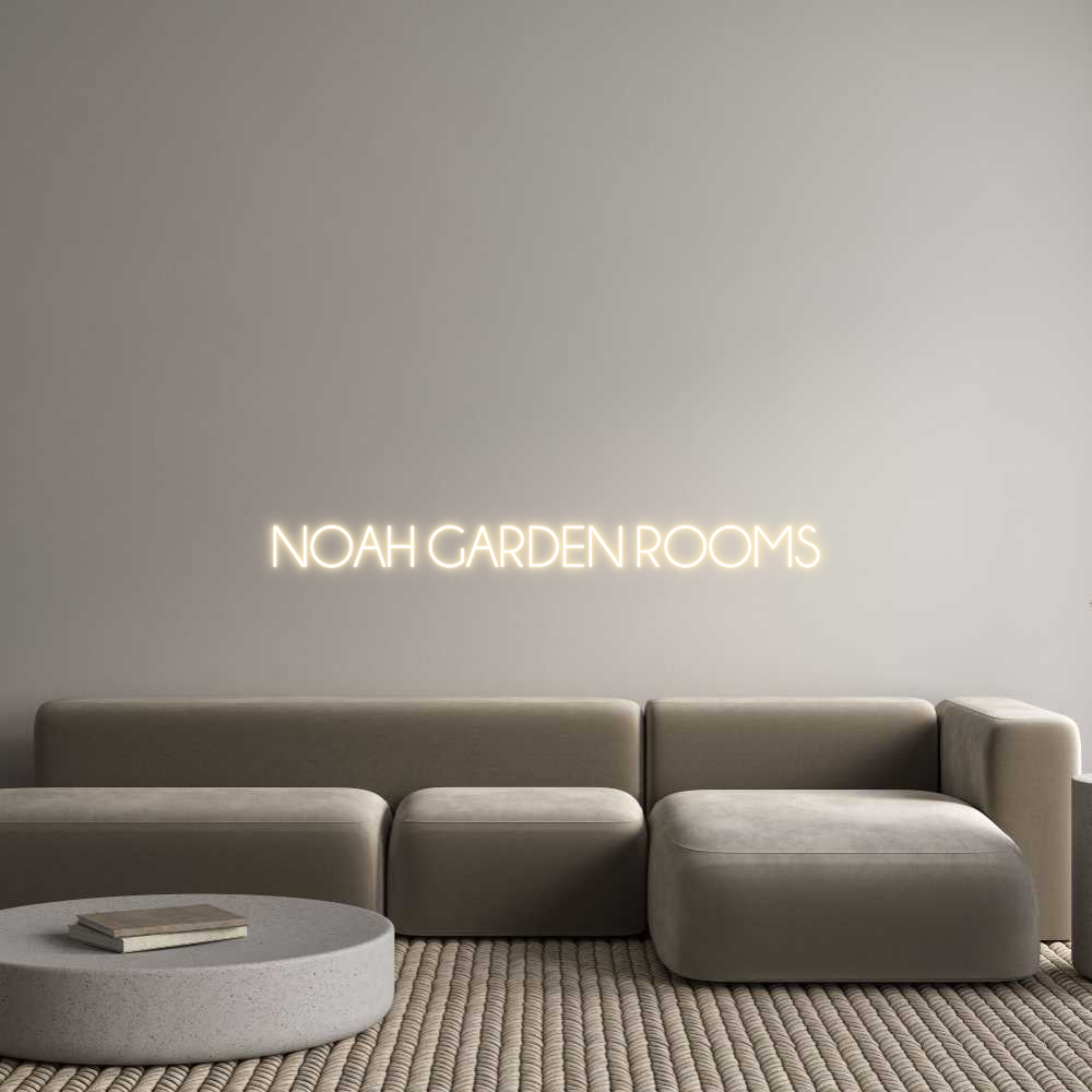 Custom Neon Sign Online Editor NOAH GARDEN R...