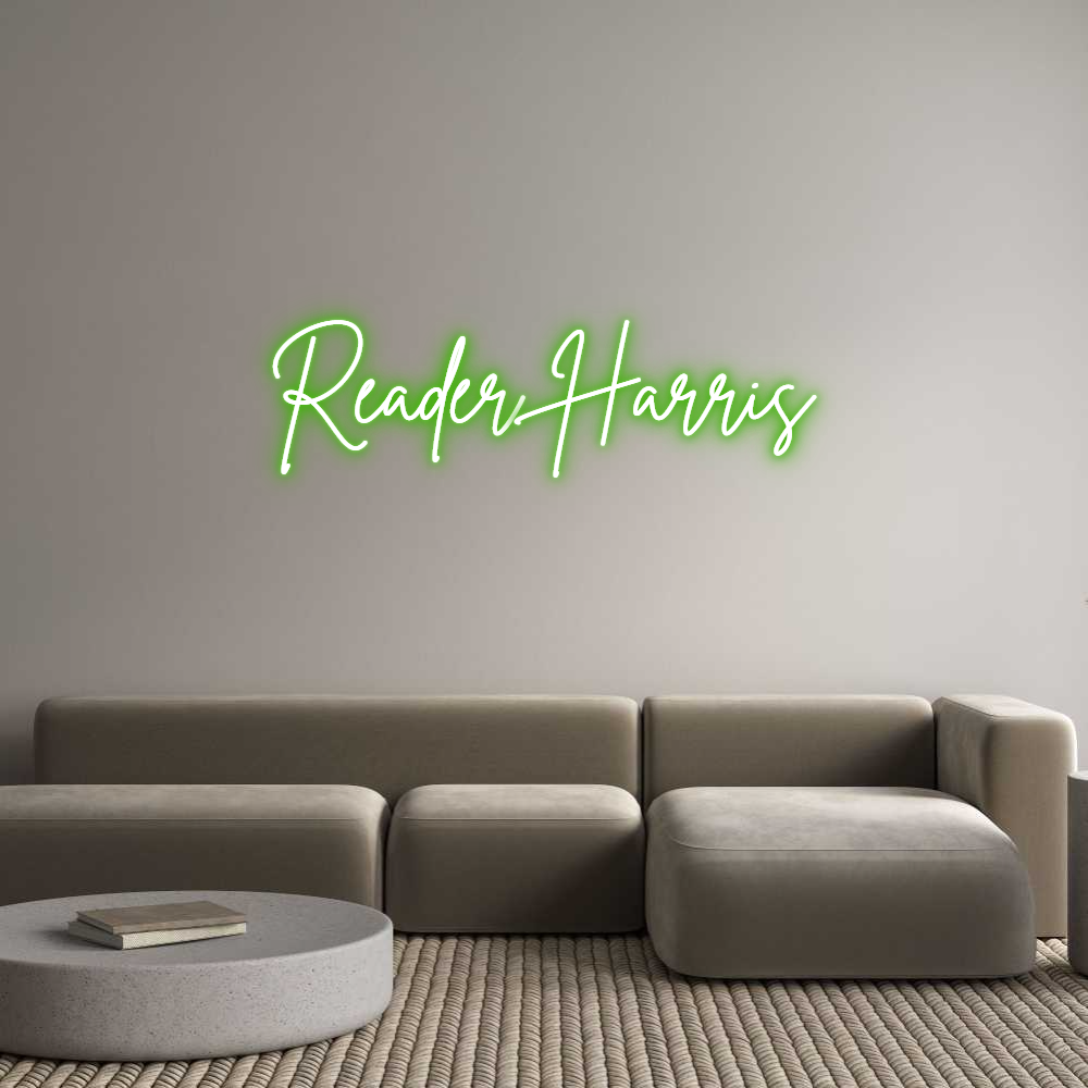 Custom Neon Sign Online Editor Reader Harris