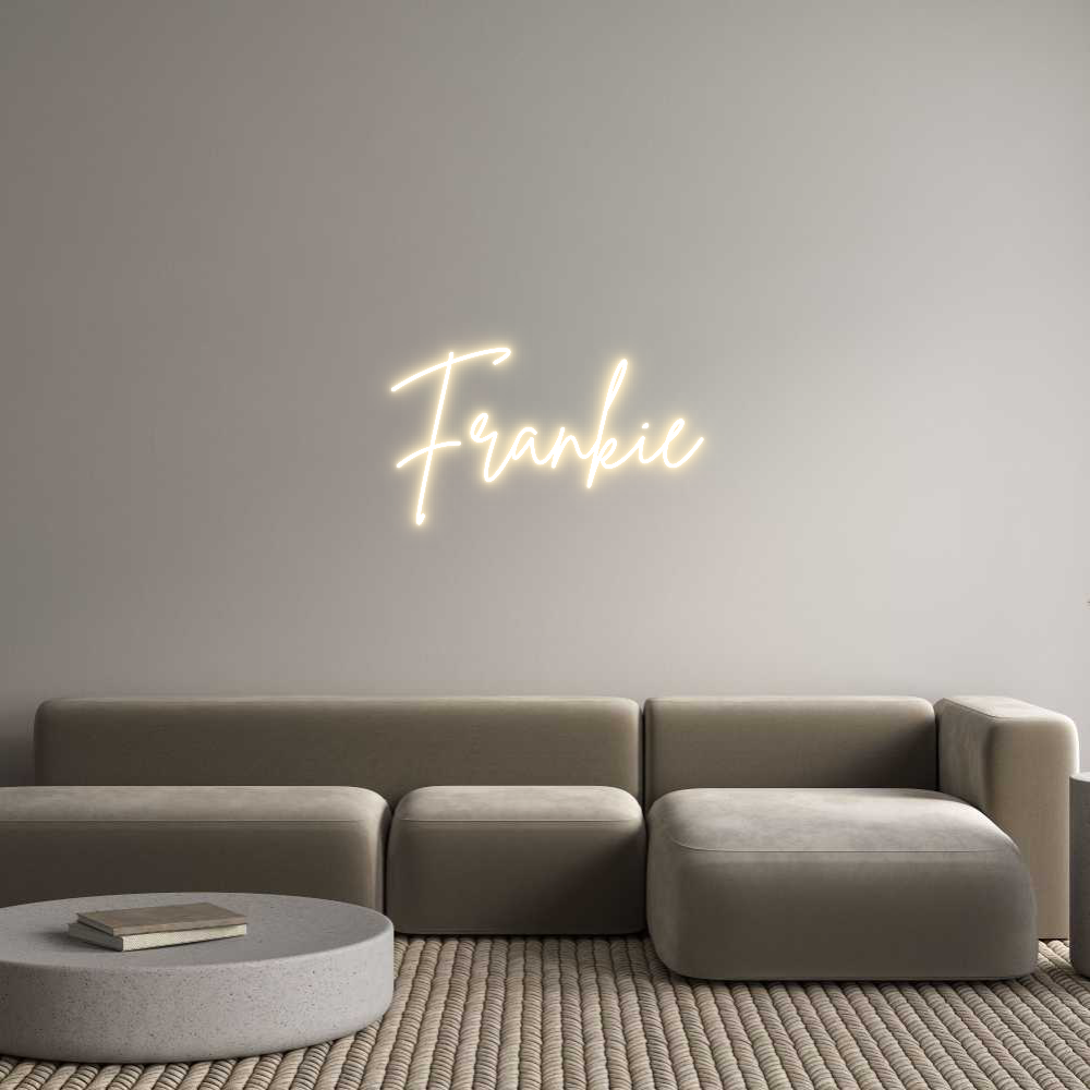 Custom Neon Sign Online Editor Frankie