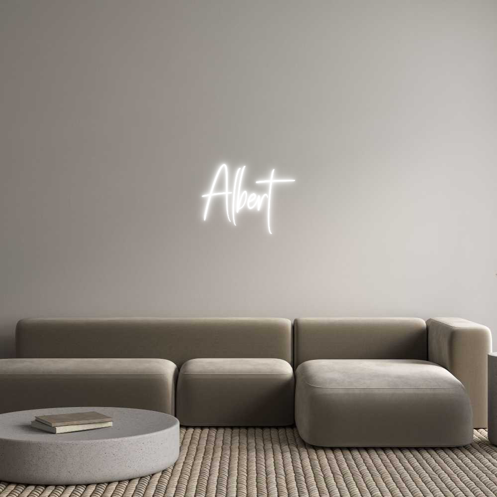 Custom Neon Sign Online Editor Albert