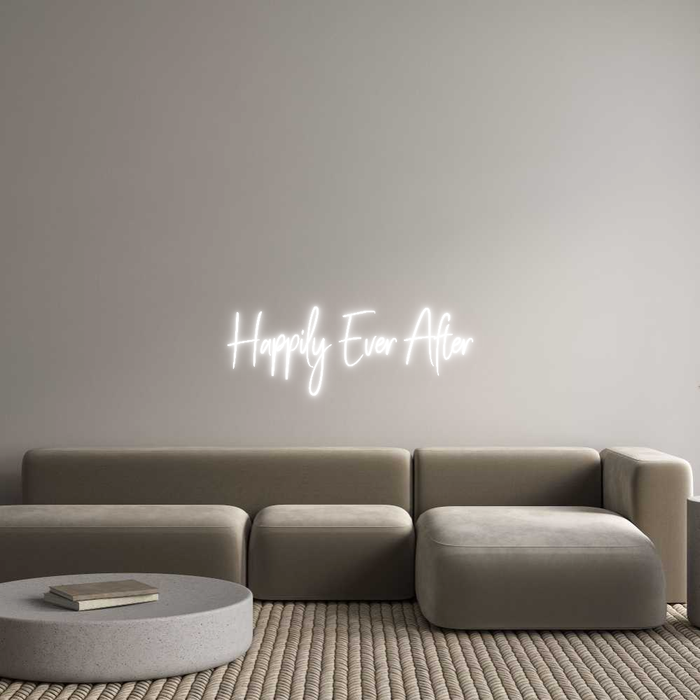 Custom Neon Sign Online Editor Happily Ever ...