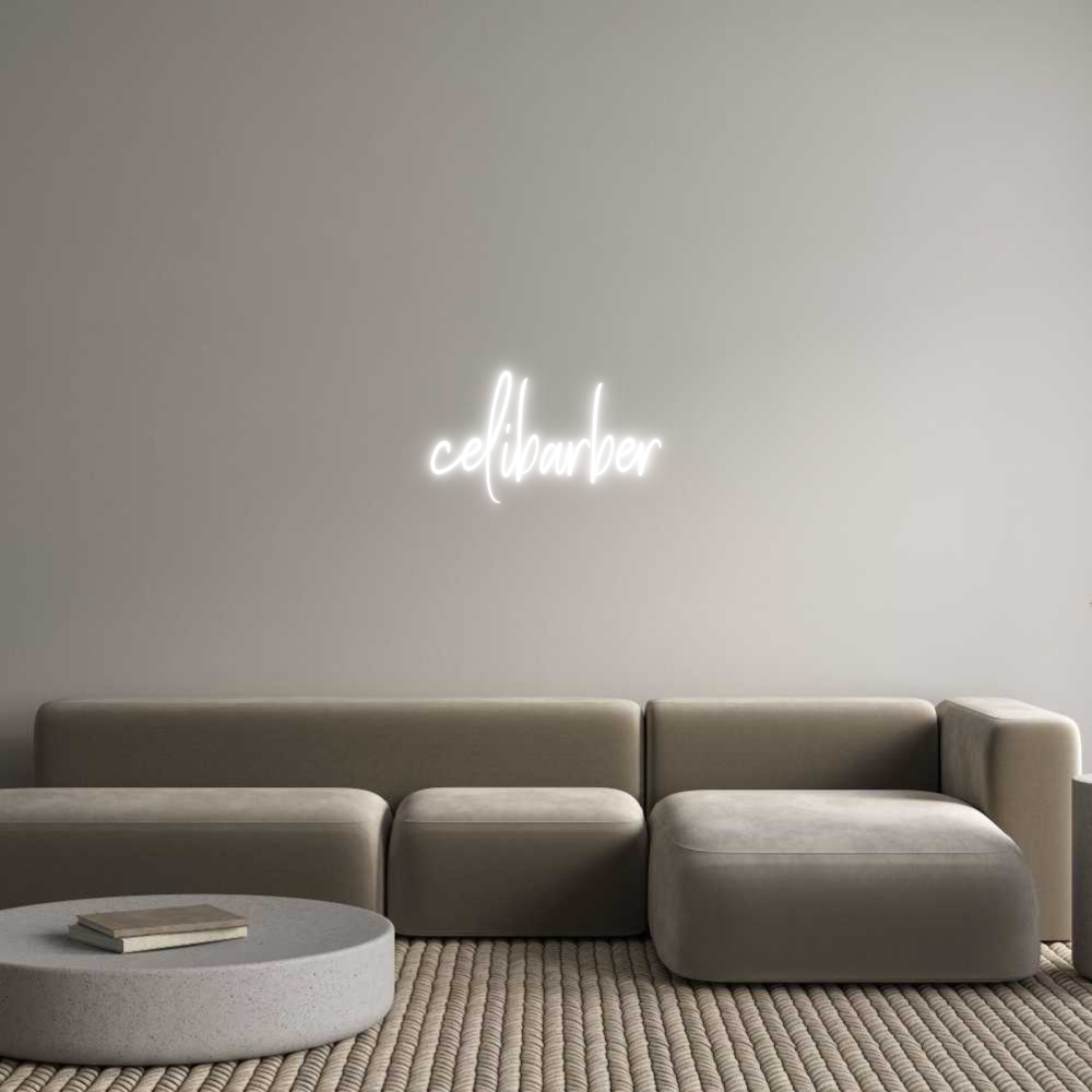 Custom Neon Sign Online Editor celibarber