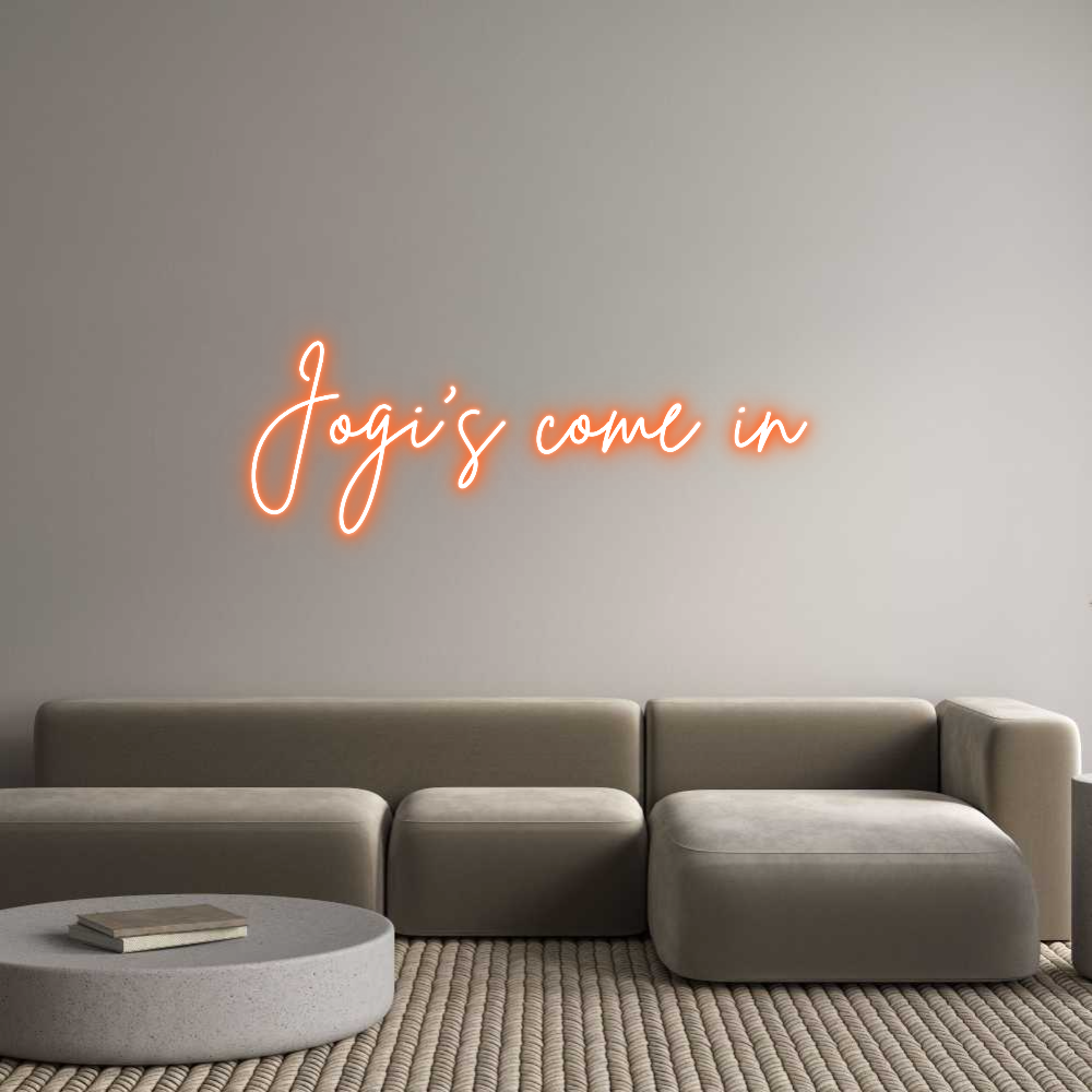 Custom Neon Sign Online Editor Jogi's come in