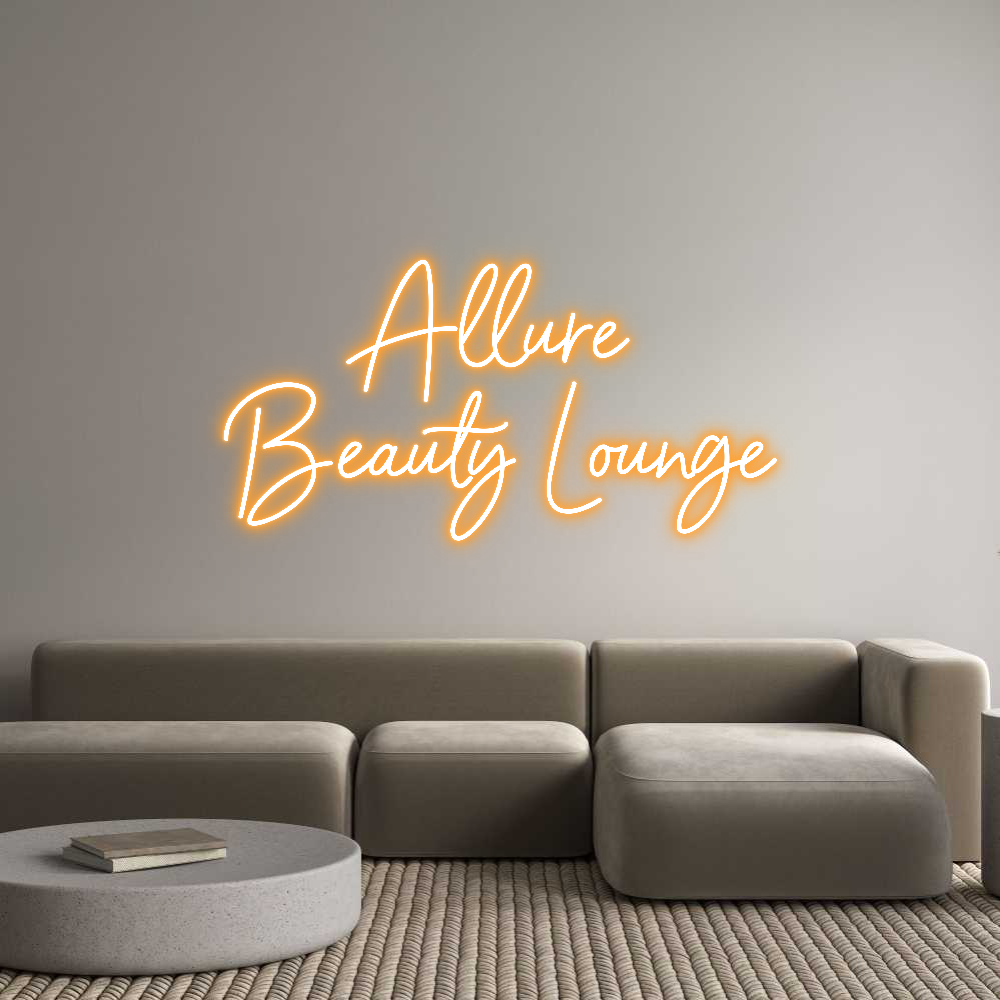 Custom Neon Sign Online Editor Allure 
Beau...