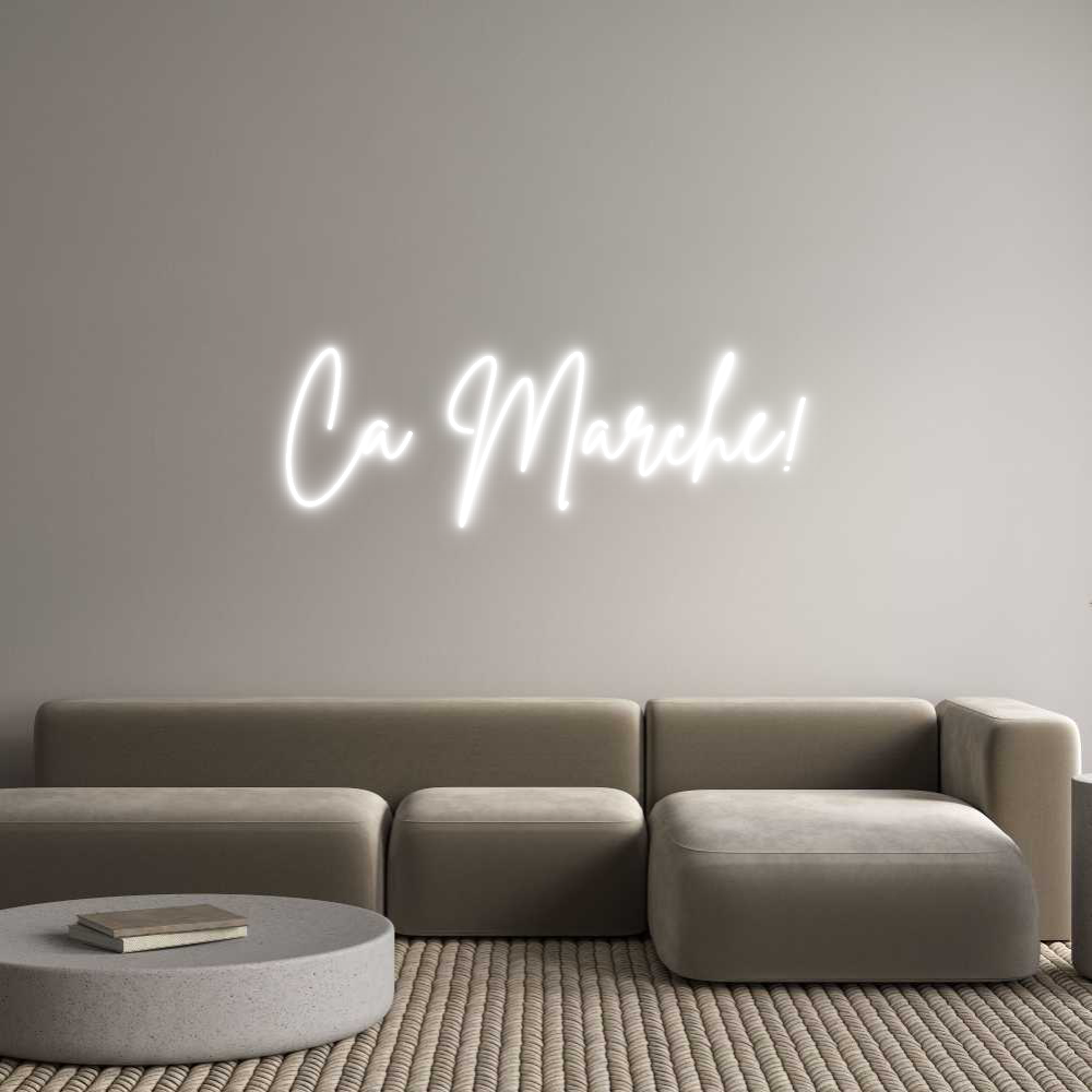 Custom Neon Sign Online Editor Ça Marche!