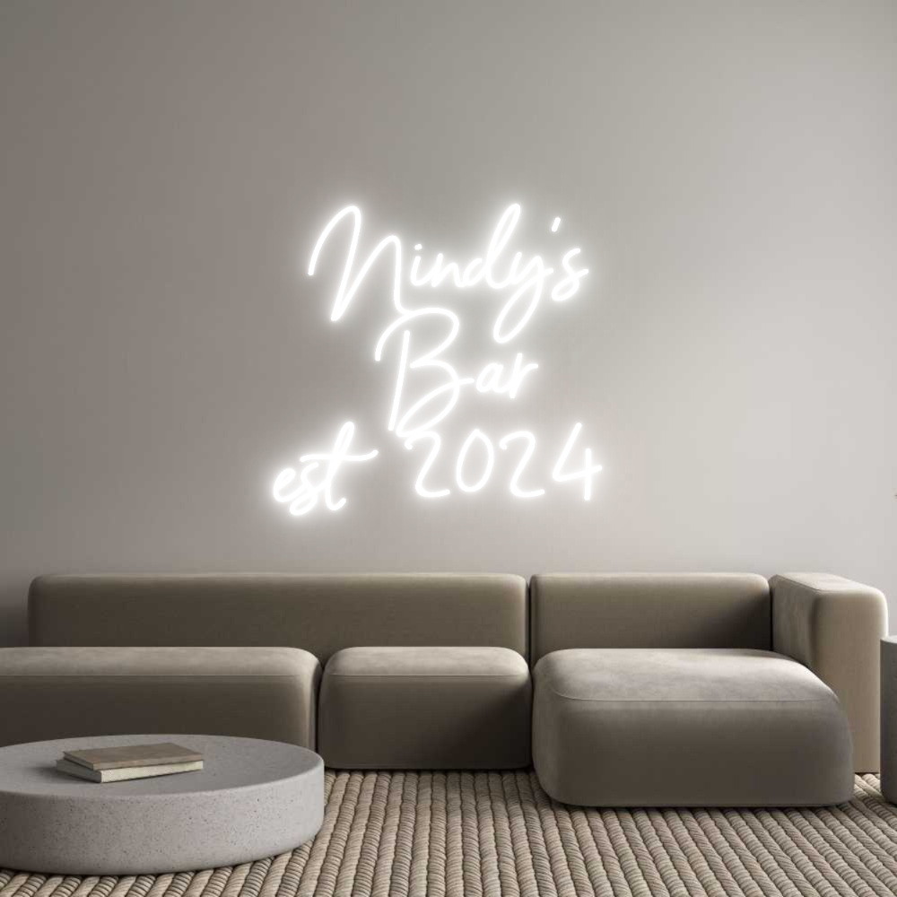 Custom Neon Sign Online Editor Nindy's
 Bar...