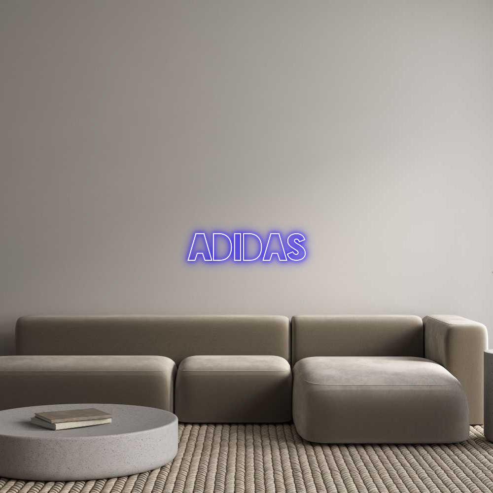 Custom Neon Sign Online Editor Adidas