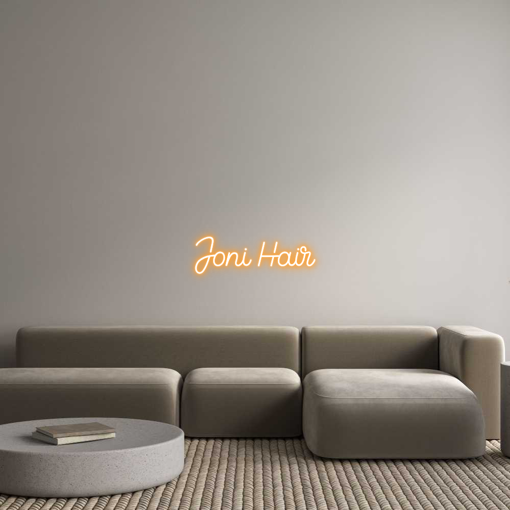 Custom Neon Sign Online Editor Joni Hair