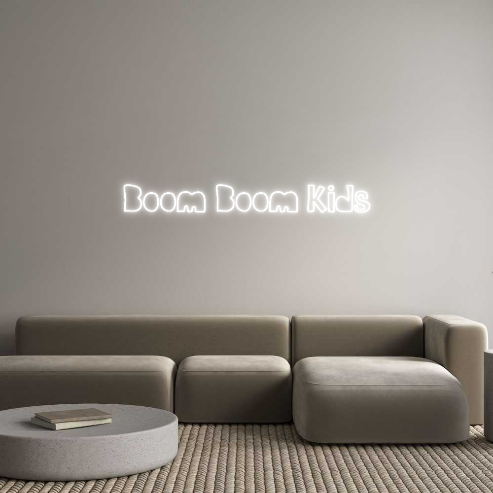 Custom Neon Sign Online Editor Boom Boom Kids