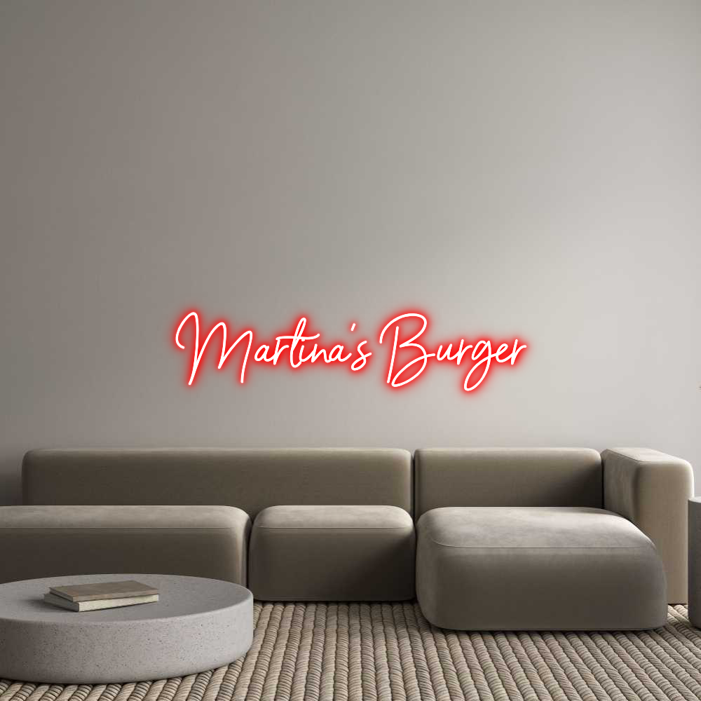 Custom Neon Sign Online Editor Martina’s Bur...