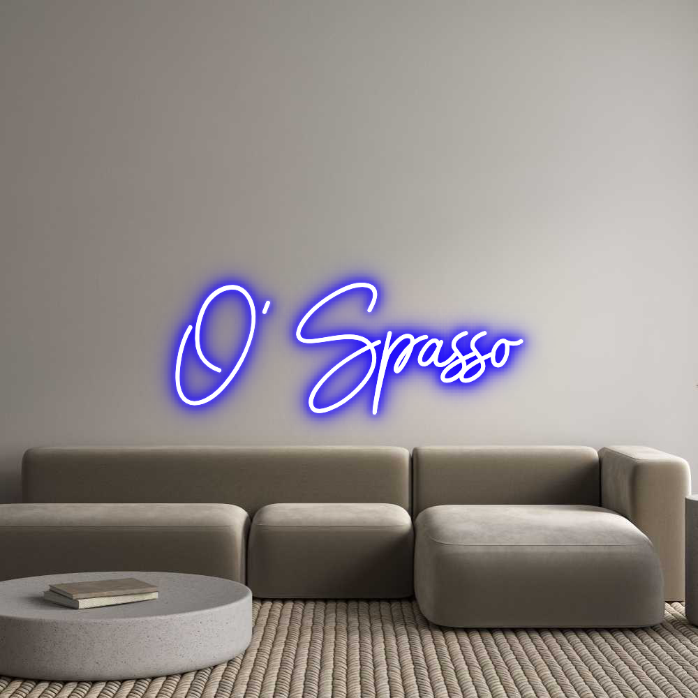 Custom Neon Sign Online Editor O’ Spasso