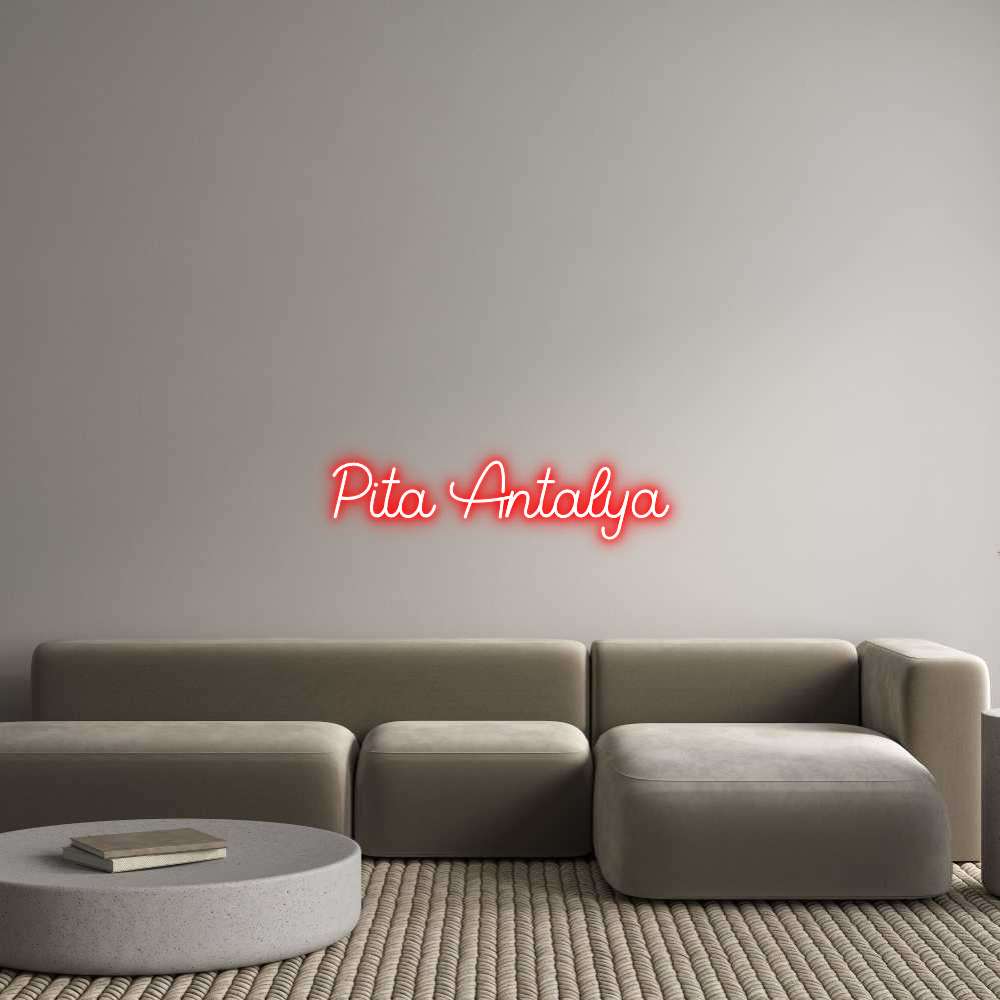 Custom Neon Sign Online Editor Pita Antalya
