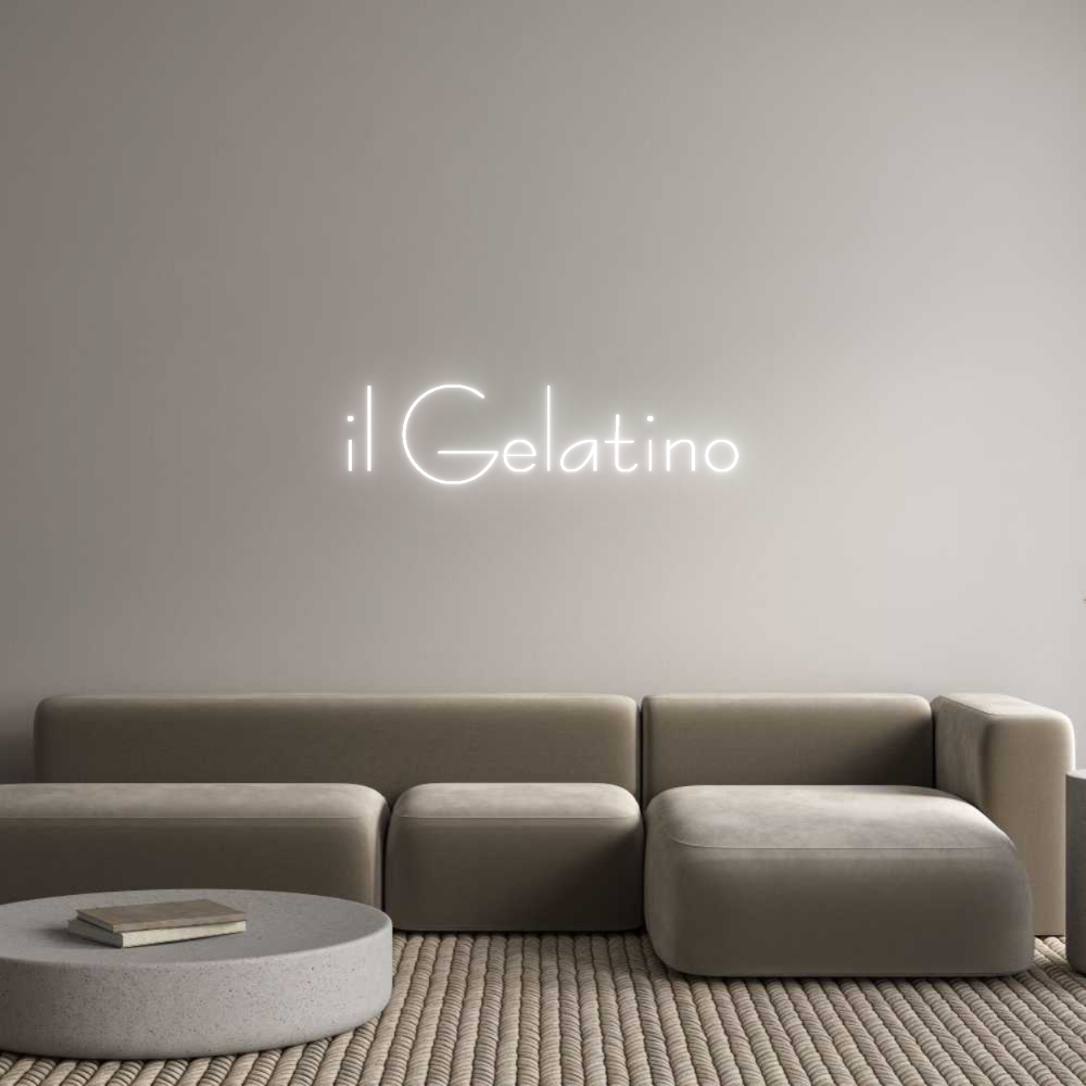 Custom Neon Sign Online Editor il Gelatino