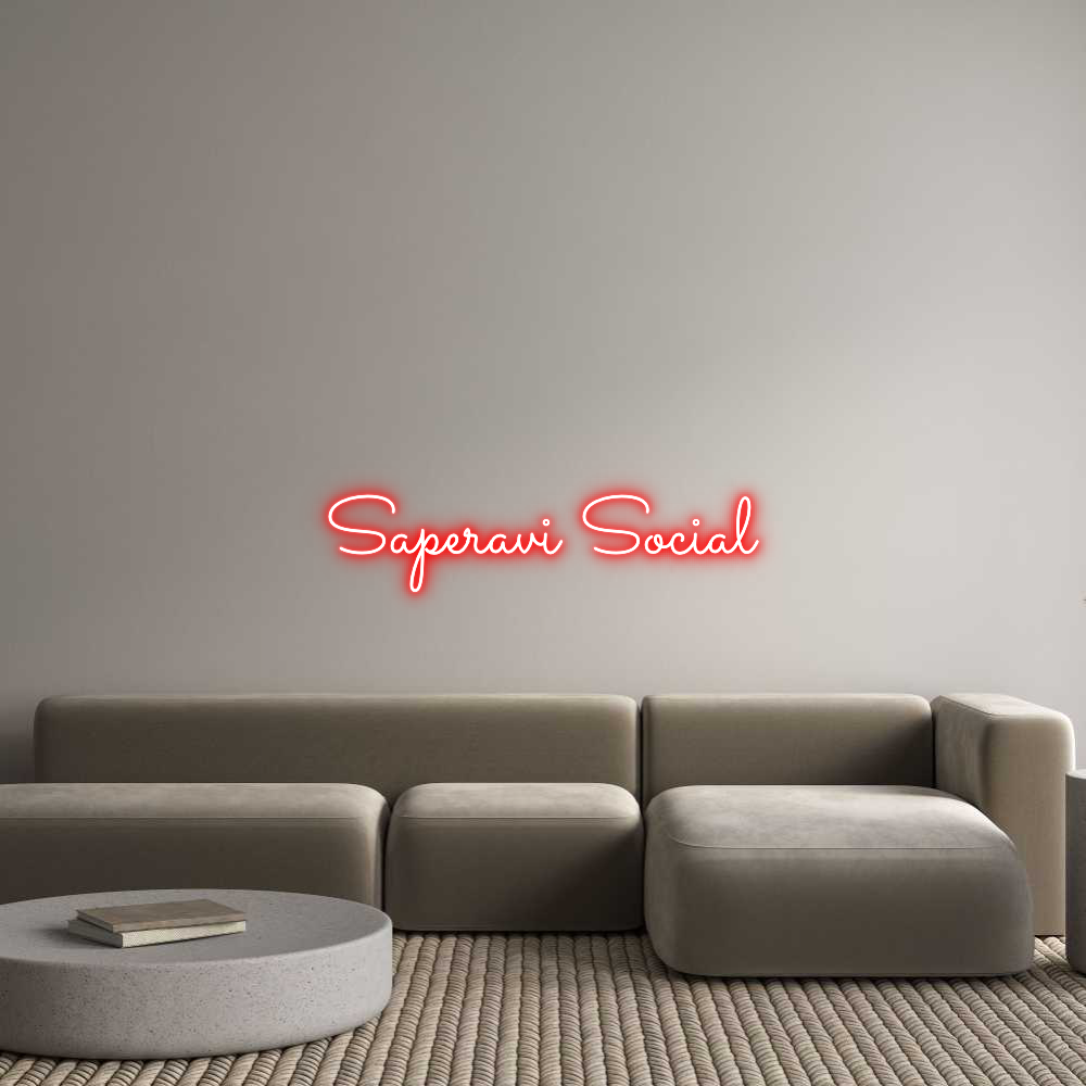 Custom Neon Sign Online Editor Saperavi Social