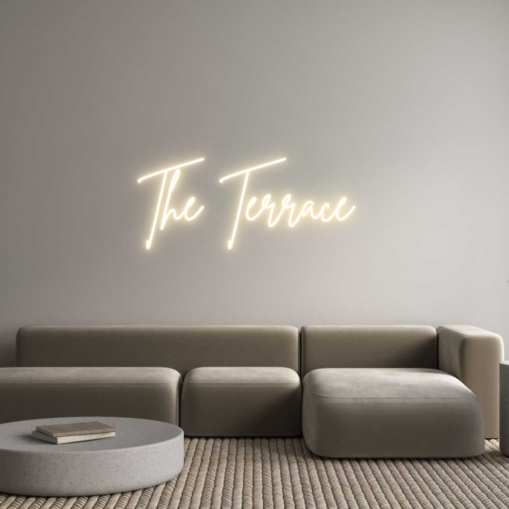 Custom Neon Sign Online Editor The Terrace