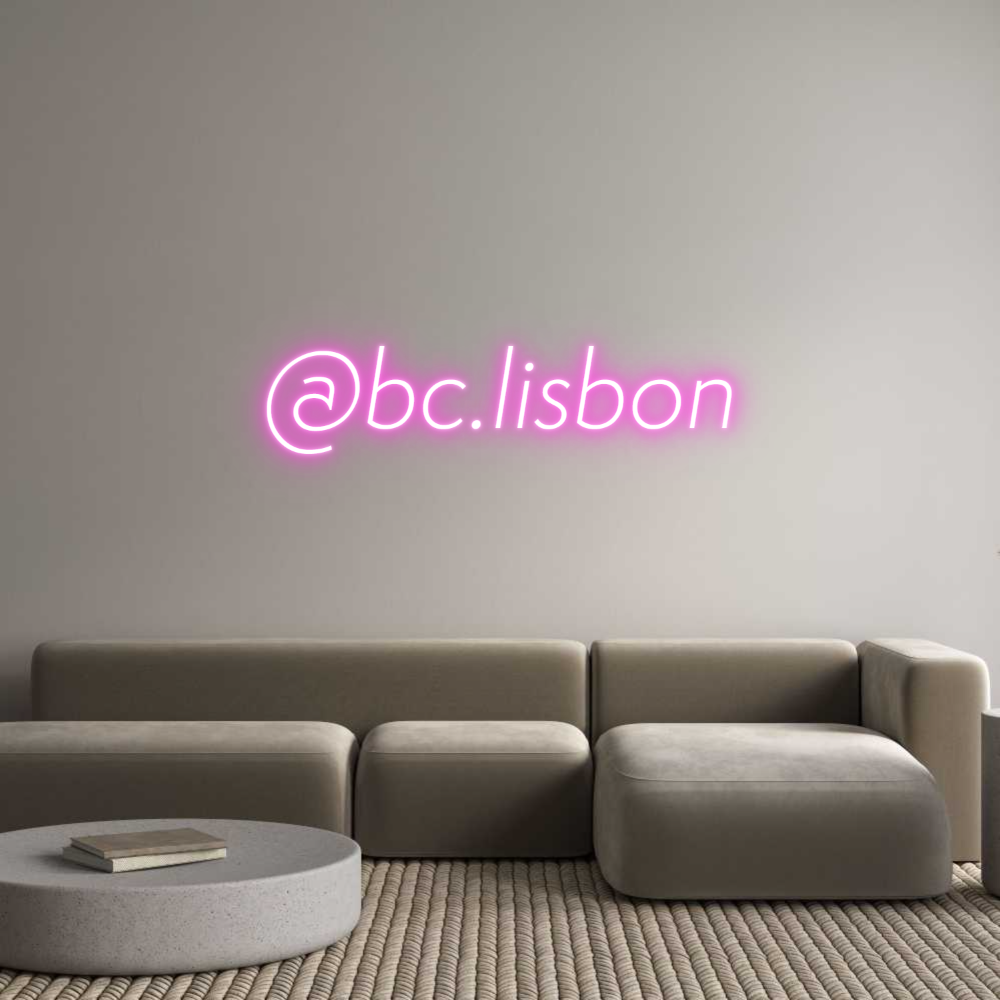 Custom Neon Sign Online Editor @bc.lisbon
