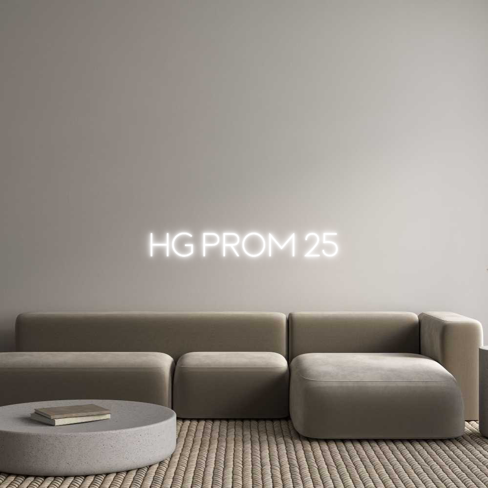 Custom Neon Sign Online Editor HG PROM 25