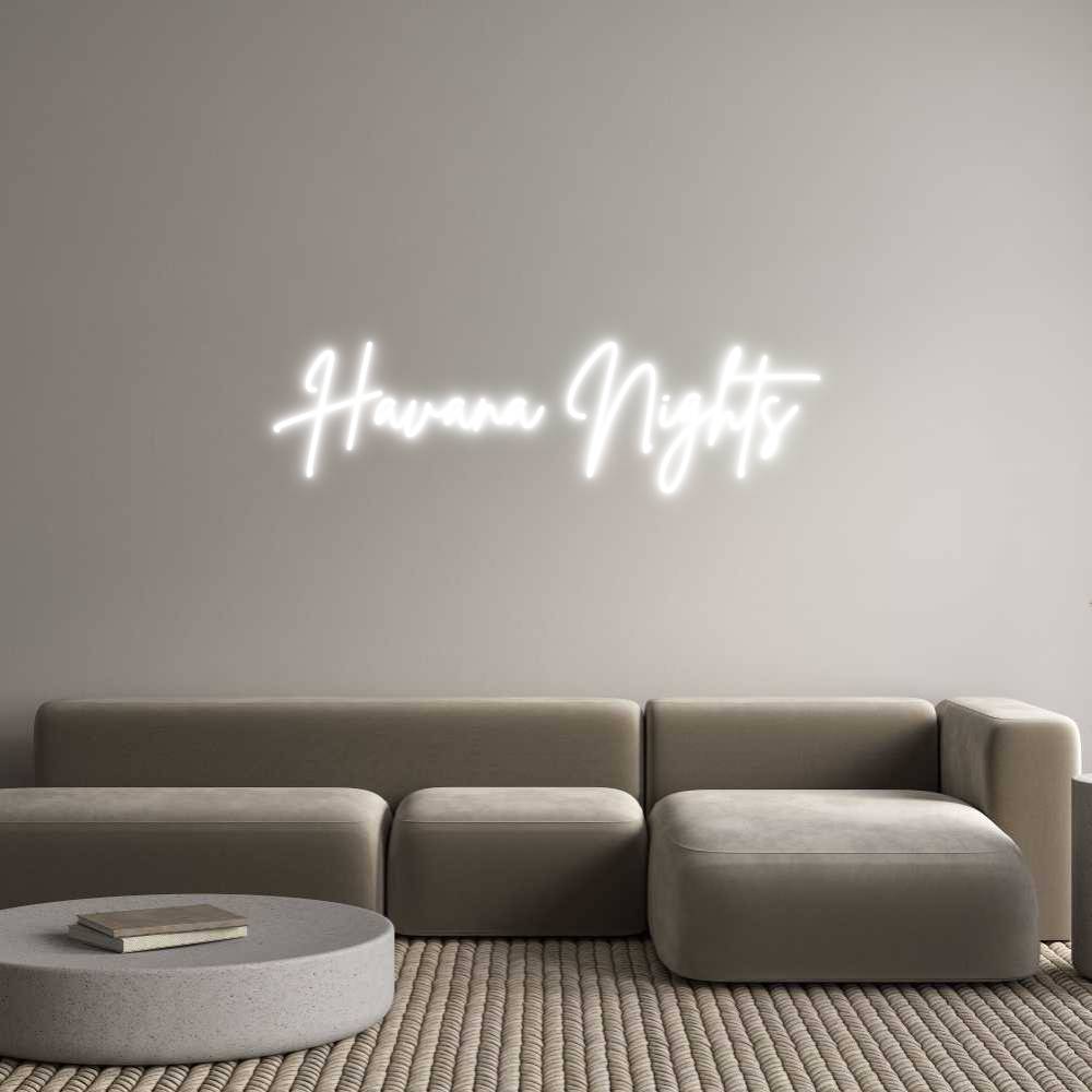 Custom Neon Sign Online Editor Havana Nights